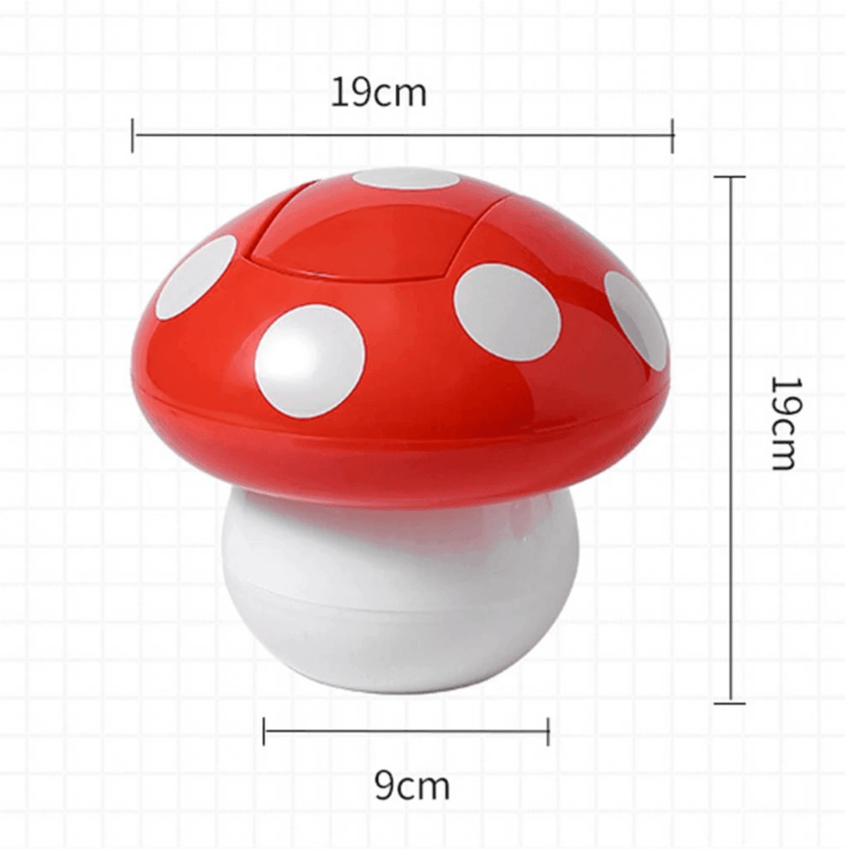 Red Mushroom Bin